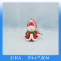 New christmas ornaments,ceramic indoor santa claus with led light